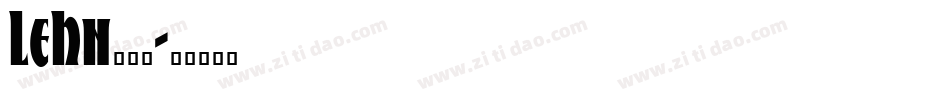 LEHN126字体转换