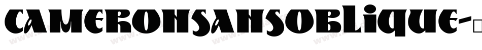 Cameronsansoblique-25nK字体转换