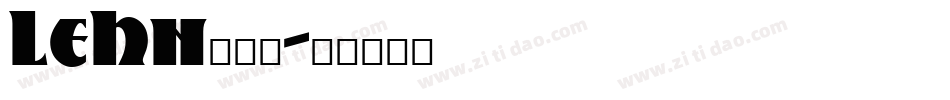 LEHN127字体转换
