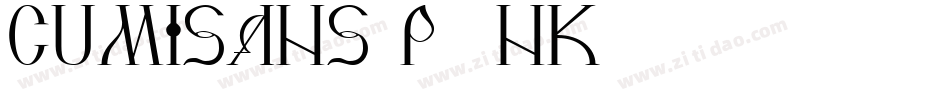 Cumisans-p78nK字体转换