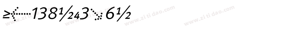 Nk138-e3x6字体转换