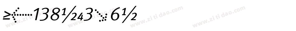 Nk138-e3x6字体转换