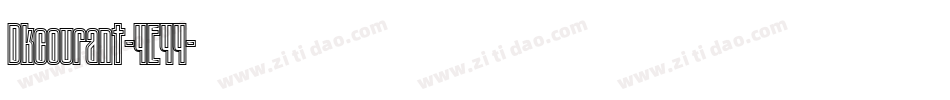 Dkcourant-4E44字体转换