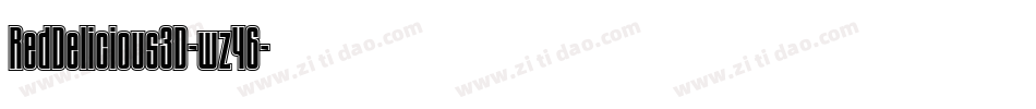 RedDelicious3D-wz46字体转换