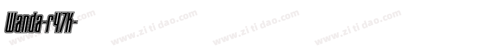 Wanda-r47K字体转换