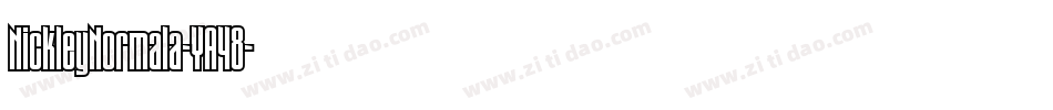 NickleyNormala-YA48字体转换