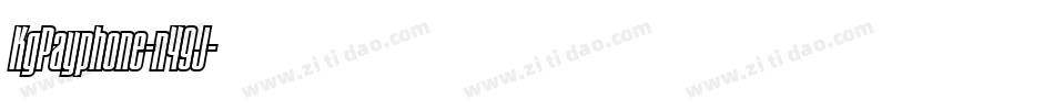 KgPayphone-n49J字体转换