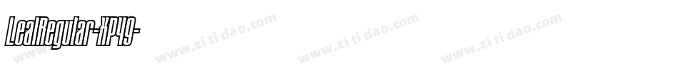 LealRegular-XP49字体转换