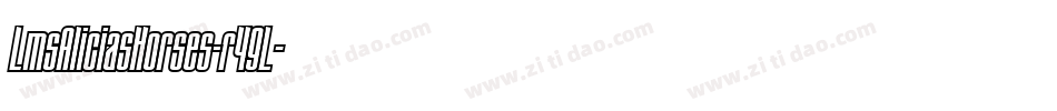 LmsAliciasHorses-r49L字体转换
