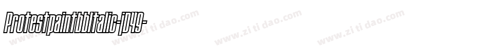 ProtestpaintbbItalic-jD49字体转换