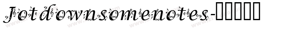 Jotdownsomenotes字体转换