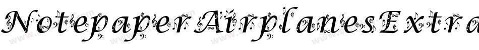 NotepaperAirplanesExtras-reqL字体转换