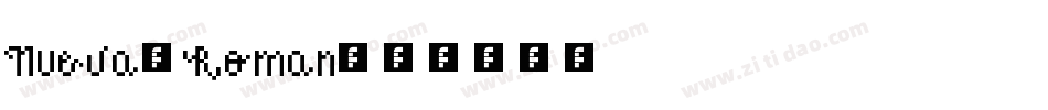 Nueva-Roman字体转换