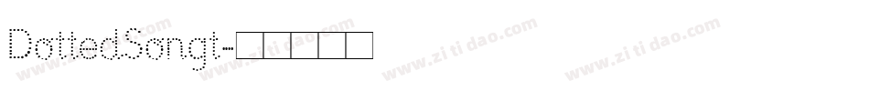 DottedSongt字体转换