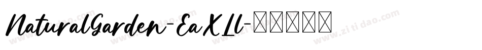 NaturalGarden-EaXLl字体转换