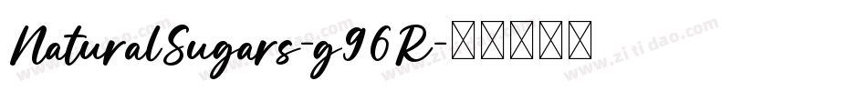 NaturalSugars-g96R字体转换