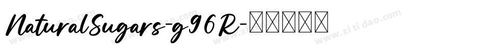 NaturalSugars-g96R字体转换