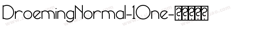 DroemingNormal-10ne字体转换