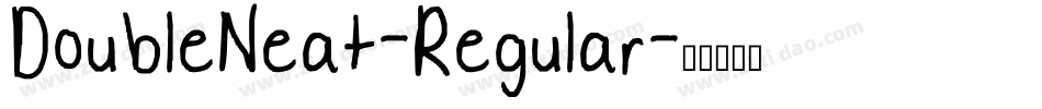 DoubleNeat-Regular字体转换