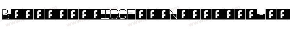 BubbledotICGFineNegative字体转换