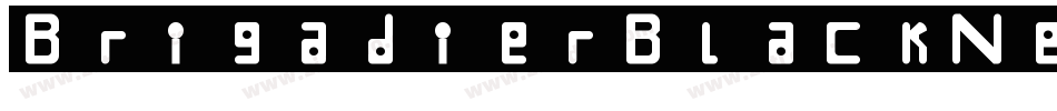 BrigadierBlackNegative字体转换