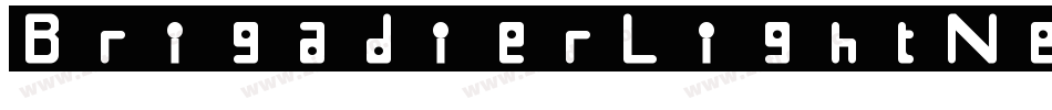 BrigadierLightNegative字体转换