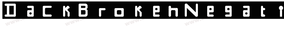 DackBrokenNegative字体转换