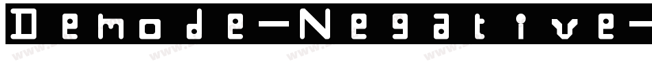 Demode-Negative字体转换