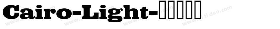 Cairo-Light字体转换
