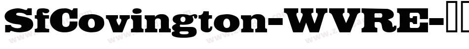 SfCovington-WVRE字体转换