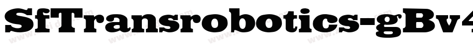 SfTransrobotics-gBv4字体转换