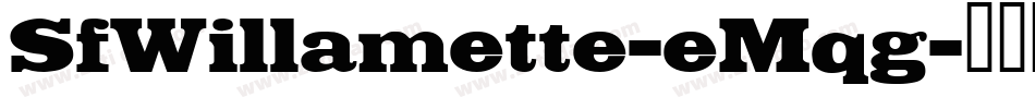 SfWillamette-eMqg字体转换