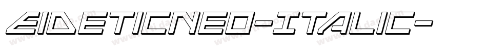 EideticNeo-Italic字体转换