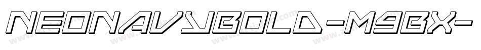 NeoNavyBold-m9Bx字体转换