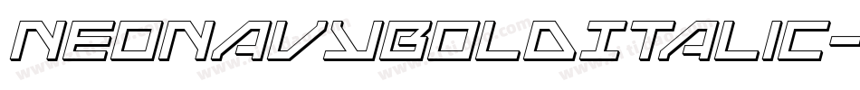 NeoNavyBoldItalic-dDX6字体转换