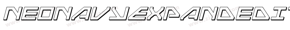 NeoNavyExpandedItalic-gV4Y字体转换