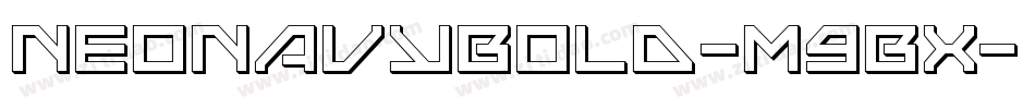 NeoNavyBold-m9Bx字体转换