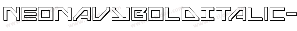 NeoNavyBoldItalic-dDX6字体转换