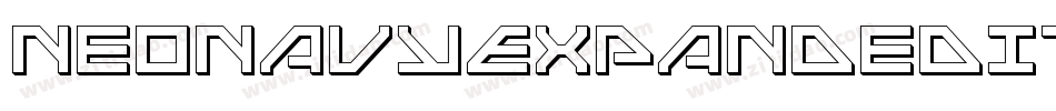 NeoNavyExpandedItalic-gV4Y字体转换
