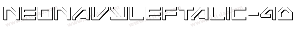 NeoNavyLeftalic-4059字体转换