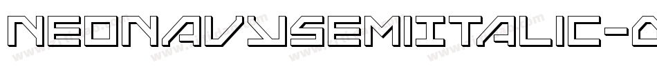 NeoNavySemiItalic-0X54字体转换