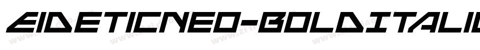 EideticNeo-BoldItalic字体转换