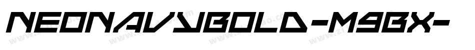 NeoNavyBold-m9Bx字体转换