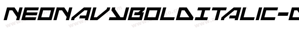 NeoNavyBoldItalic-dDX6字体转换