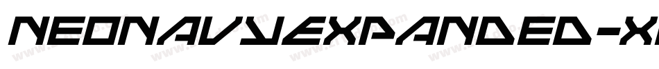 NeoNavyExpanded-XoYo字体转换