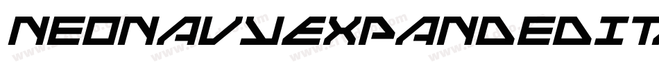 NeoNavyExpandedItalic-gV4Y字体转换