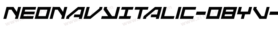 NeoNavyItalic-o8YV字体转换