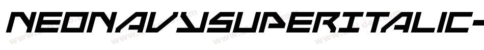 NeoNavySuperItalic-eAgx字体转换