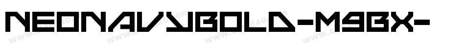 NeoNavyBold-m9Bx字体转换