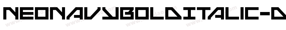 NeoNavyBoldItalic-dDX6字体转换